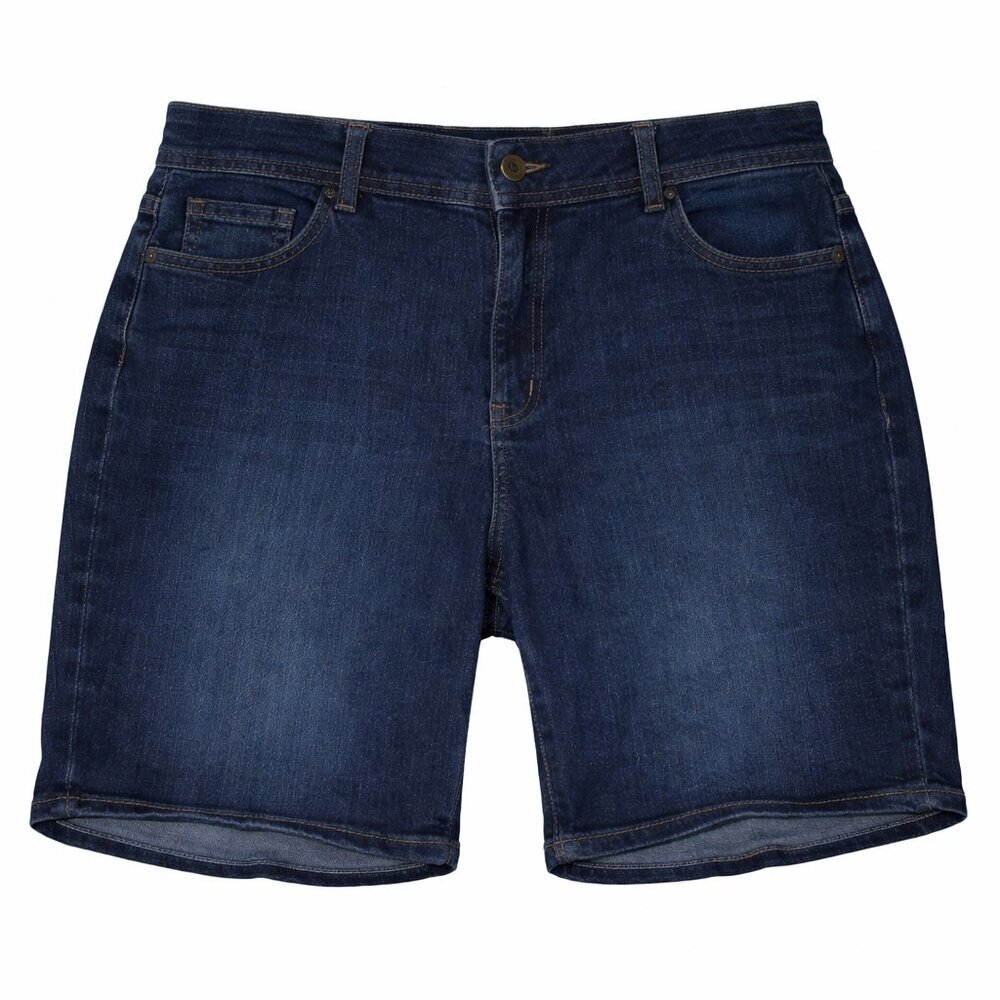 Lane Bryant Flex Magic High Rise Bermuda Shorts 22 | Dark Wash Tighter Tummy